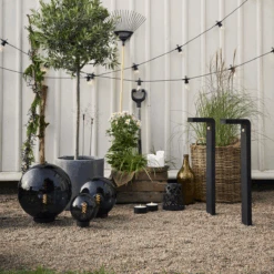 Star Trading Orby Dekorativ Hagelampe 20 Cm- Svart/Røykfarget -Lightup Butikk Orby dekorativ hagelampe 20 cm SvartRoykfarget Utebelysning Hagebelysning Star Trading 803 87 6