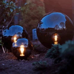 Star Trading Orby Dekorativ Hagelampe 20 Cm- Svart/Røykfarget -Lightup Butikk Orby dekorativ hagelampe 20 cm SvartRoykfarget Utebelysning Hagebelysning Star Trading 803 87 7