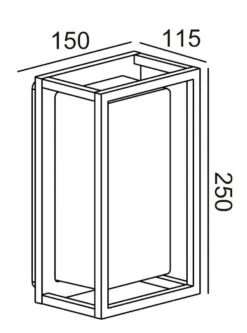 Orcus 250 Vegglampe Utendørs 3000 Kelvin 15W IP65 Dimbar - Antrasitt Grå -Lightup Butikk Orcus 250 vegglampe utendors 3000 Kelvin 15W IP65 Dimbar Antrasitt gra Utebelysning vegg veggskjold NorDesign 202501520 3