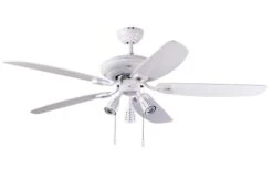 Orion Takvifte GU10 - Hvit/Eik Vendbare Blad -Lightup Butikk Orion takvifte GU10 HvitEik vendbare blad Vifter Texa Design A52 1V 3