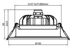 Out Tiltbar Lavtbyggende Downlight Utendørs 11W 3000K IP65 RA90 Dimbar - Hvit -Lightup Butikk Out tiltbar lavtbyggende downlight utendors 11W 3000K IP65 RA90 dimbar Hvit Downlight lavtbyggende NorDesign 890901106 3