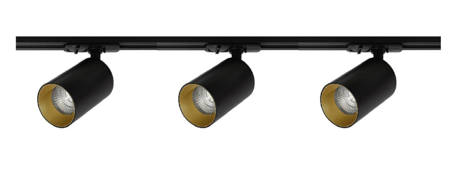 Oz Spotskinne 3 Spotter 1 Meter - Svart/Gull 10 Oz Spotskinne 3 Spotter 1 Meter - Svart/Gull - Bilde 8