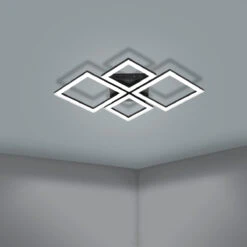 EGLO Paranday Smart Connect.z Taklampe 42W 3000-6500K - Svart -Lightup Butikk Paranday smart connect z taklampe 42W 3000 6500K Svart Taklamper Eglo 900318 6