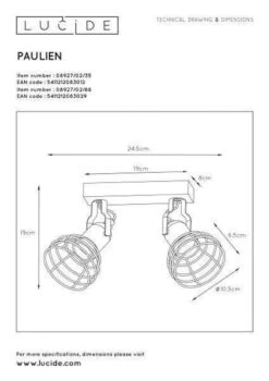 Pauline Taklampe -Lightup Butikk Pauline taklampe Taklamper Lucide LC089270235 14