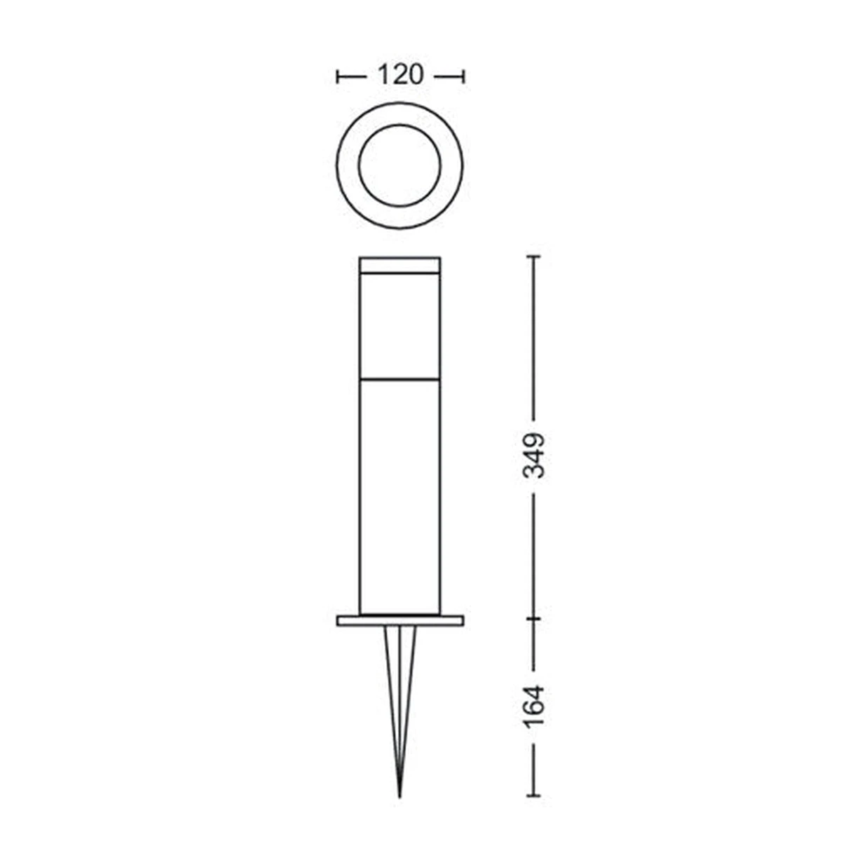 Philips Gardenlink 34,9 Cm Pullert 2700K 6W IP44 3-pakning - Antrasitt - 12Volt 7 Philips Gardenlink 34,9 Cm Pullert 2700K 6W IP44 3-pakning - Antrasitt - 12Volt - Bilde 5