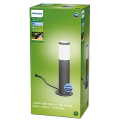 Philips Gardenlink 34,9 Cm Pullert 2700K 6W IP44 Ekstra Enhet - Antrasitt - 12Volt -Lightup Butikk Philips Gardenlink 349 cm pullert 2700K 6W IP44 ekstra enhet Antrasitt 12Volt Utebelysning pullert Philips 929003261501 6