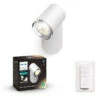 Philips Hue Adore Vegglampe 1 Lys Baderom IP44 White Ambiance - Hvit -Lightup Butikk Philips Hue Adore vegglampe 1 lys baderom IP44 White Ambiance Hvit Baderomsbelysning vegglamper Philips Hue 929003056101 1