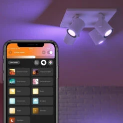 Philips Hue Argenta 4 Lys Spotlight White And Colore Ambiance -Lightup Butikk Philips Hue Argenta 4 lys spotlight white and colore ambiance Taklamper Philips Hue 915005762601 3