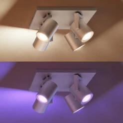 Philips Hue Argenta 4 Lys Spotlight White And Colore Ambiance -Lightup Butikk Philips Hue Argenta 4 lys spotlight white and colore ambiance Taklamper Philips Hue 915005762601 9