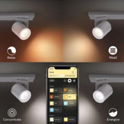 Philips Hue Argenta Dobbel Spotlight White And Colore Ambiance -Lightup Butikk Philips Hue Argenta dobbel spotlight white and colore ambiance Taklamper Philips Hue 915005762401 12