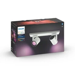 Philips Hue Argenta Dobbel Spotlight White And Colore Ambiance -Lightup Butikk Philips Hue Argenta dobbel spotlight white and colore ambiance Taklamper Philips Hue 915005762401 7