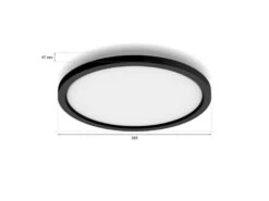 Philips Hue Aurelle Rund Taklampe 2200-6500KWhite Ambiance - Svart -Lightup Butikk Philips Hue Aurelle rund taklampe 2200 6500K White Ambiance Svart Taklamper Philips Hue 929003597901 4