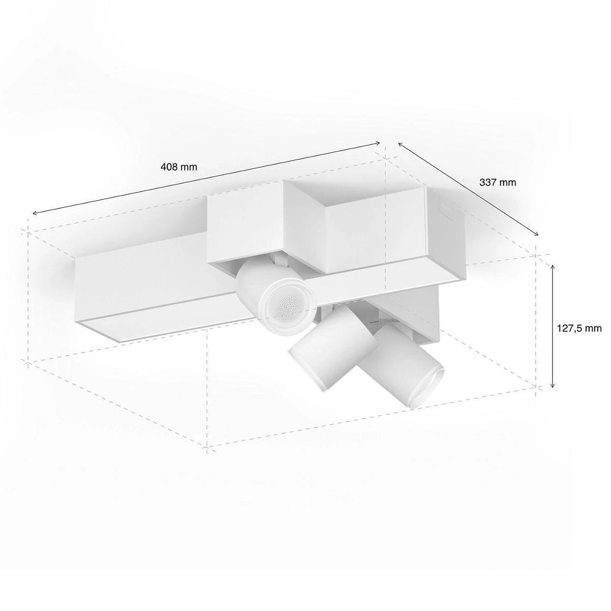 Philips Hue Centris Taklampe Med 3 Spotlys White And Colore Ambiance - Hvit 6 Philips Hue Centris Taklampe Med 3 Spotlys White And Colore Ambiance - Hvit - Bilde 4