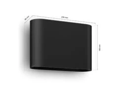 Philips Hue Dymera Vegglampe Utendørs IP44 - Hvitt Og Farget Lys -Lightup Butikk Philips Hue Dymera vegglampe utendors IP44 Hvitt og farget lys Utebelysning vegg opp og ned Philips Hue 929003665001 6