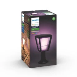 Philips Hue Econic Utendørs Sokkel White Ambiance & Color Luminairs -Lightup Butikk Philips Hue Econic utendors sokkel white ambiance color luminairs Utebelysning portstolpe Philips Hue 915005732501 11