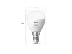 Philips Hue P45 E14 Lyspære 5,1W 2200-6500K Hue White Color Ambiance - 2 Pakning -Lightup Butikk Philips Hue P45 E14 lyspaere 51W 2200 6500K Hue White Color Ambiance 2 pakning LED paere E14 sokkel Philips Hue 929003573602 4