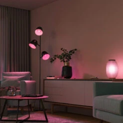 Philips Hue P45 E14 Lyspære 5,1W 2200-6500K Hue White Color Ambiance -Lightup Butikk Philips Hue P45 E14 lyspaere 51W 2200 6500K Hue White Color Ambiance LED paere E14 sokkel Philips Hue 929003573601 6