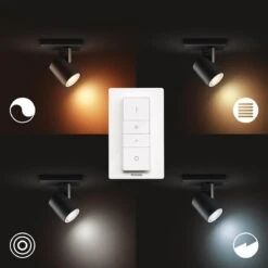 Philips Hue Runnner 1 Spot M/fjernkontroll White Ambiance -Lightup Butikk Philips Hue Runnner 1 spot mfjernkontroll White Ambiance Taklamper Philips Hue 929003045901 4