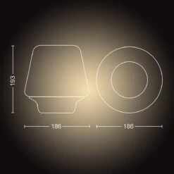 Philips Hue Welness Bordlampe White Ambiance -Lightup Butikk Philips Hue Welness bordlampe white ambiance Bordlamper Philips Hue 929003054001 6