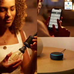 Philips Hue White LED E27 Filament 7,2W, 2100K, Dimbar, Bluetooth -Lightup Butikk Philips Hue White LED E27 Filament 72W 2100K dimbar bluetooth Smartpaerer E27 Philips Hue 929003051401 5
