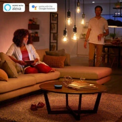 Philips Hue White LED E27 Filament 7,2W, 2100K, Dimbar, Bluetooth -Lightup Butikk Philips Hue White LED E27 Filament 72W 2100K dimbar bluetooth Smartpaerer E27 Philips Hue 929003051401 8