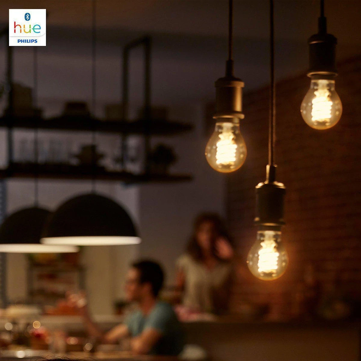 Philips Hue White LED E27 Globe Filament 7,2W, 2100 K, Dimbar, Bluetooth 5 Philips Hue White LED E27 Globe Filament 7,2W, 2100 K, Dimbar, Bluetooth - Bilde 3