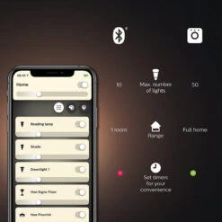 Philips Hue White LED E27 Globe Filament 7,2W, 2100 K, Dimbar, Bluetooth 16 Philips Hue White LED E27 Globe Filament 7,2W, 2100 K, Dimbar, Bluetooth -Lightup Butikk Philips Hue White LED E27 Globe Filament 72W 2100 K dimbar bluetooth Smartpaerer E27 Philips Hue 929003051901 7