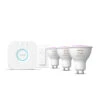 Philips Hue Startsett 3 Stk GU10 White And Colore Ambiance Bluetooth Inkludert Bro -Lightup Butikk Philips Hue startsett 3 stk GU10 white and colore ambiance bluetooth inkludert bro LED paere GU10 Philips Hue 929003666510 1