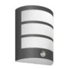 Philips Python Vegglampe Utendørs IP44 6W LED M/sensor - Antrasitt