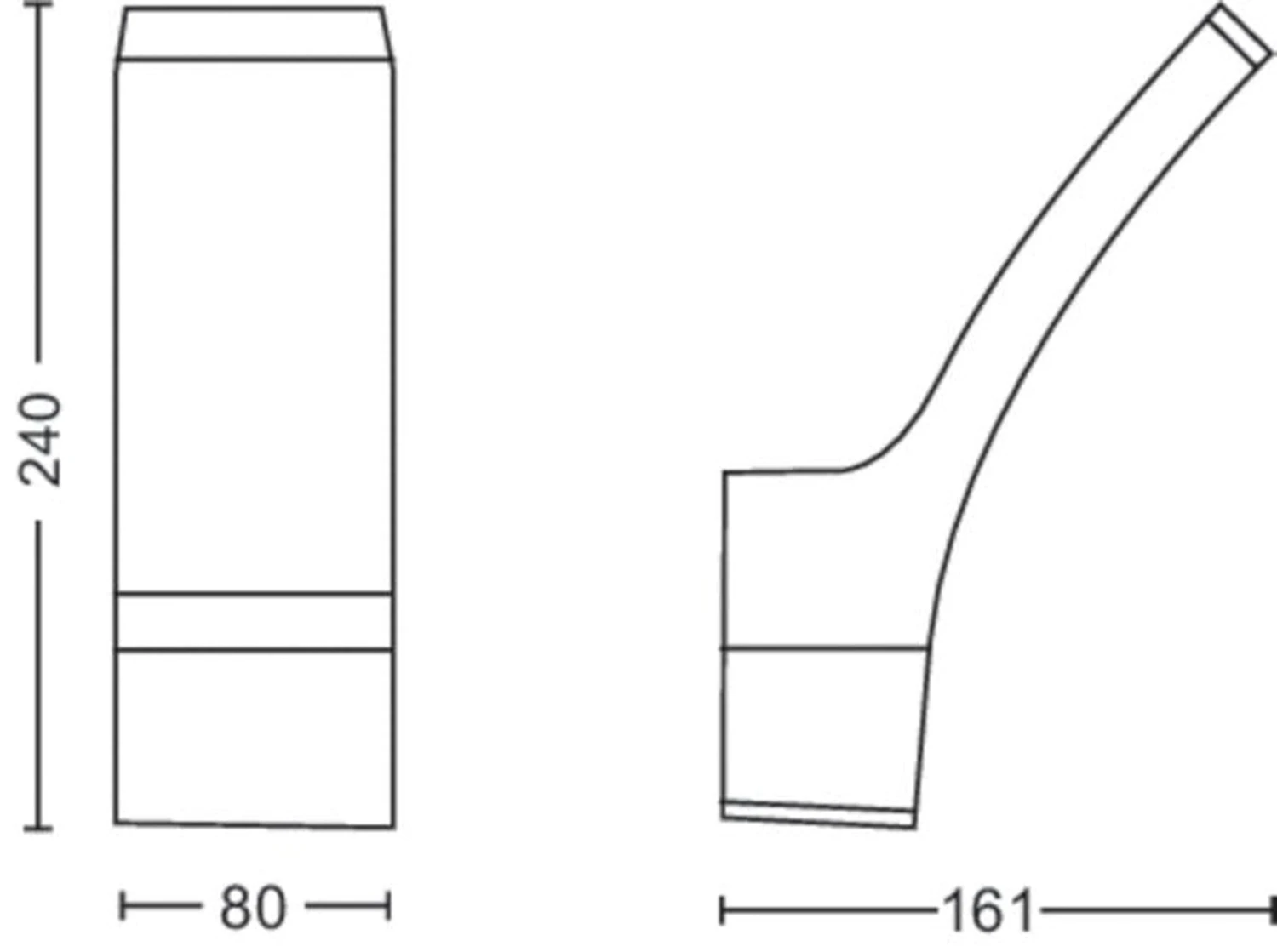 Philips Splay Vegglampe Utendørs IP44 12W LED - Antrasitt 4 Philips Splay Vegglampe Utendørs IP44 12W LED - Antrasitt - Bilde 2