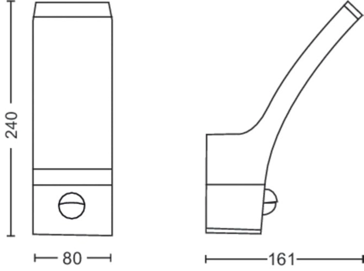 Philips Splay Vegglampe Utendørs IP44 12W LED M/sensor - Antrasitt 4 Philips Splay Vegglampe Utendørs IP44 12W LED M/sensor - Antrasitt - Bilde 2