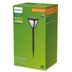 Philips Vapora Hagelys 1,5W 2700 Kelvin IP44 Solcelledrevet Med Dag/natt Sensor - 54 Cm -Lightup Butikk Philips Vapora hagelys 15W 2700 Kelvin IP44 solcelledrevet med dagnatt sensor 54 cm Utebelysning pullert Philips 929004066601 3