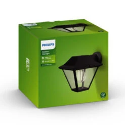 Philips MyGarden Alpenglow Vegglampe Ned Utendørs IP44 - Svart -Lightup Butikk Philips myGarden Alpenglow vegglampe ned utendors IP44 Svart Utebelysning vegg klassisk Philips 915005382101 5