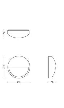 Philips MyGarden Capricorn Vegglampe Utendørs IP44 6W LED - Antrasitt -Lightup Butikk Philips myGarden Capricorn vegglampe utendors IP44 6W LED Antrasitt Utebelysning vegg veggskjold Philips 915005192801 4