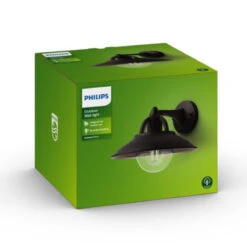 Philips MyGarden Cormorant Vegglampe Utendørs IP44 - Svart -Lightup Butikk Philips myGarden Cormorant vegglampe utendors IP44 Svart Utebelysning vegg klassisk Philips 915005553301 7