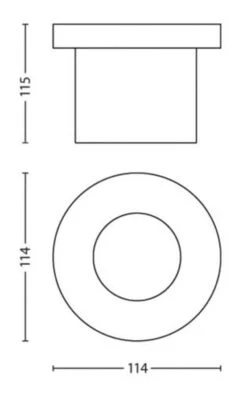 Philips MyGarden Moss Uplight 3W - Rustfritt Stål -Lightup Butikk Philips myGarden Moss uplight 3W Rustfritt stal Utebelysning uplight Philips 915004498701 4