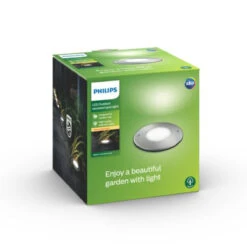 Philips MyGarden Moss Uplight 3W - Rustfritt Stål -Lightup Butikk Philips myGarden Moss uplight 3W Rustfritt stal Utebelysning uplight Philips 915004498701 6