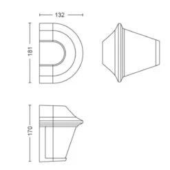Philips MyGarden Serres Vegglampe Utendørs IP44 - Svart -Lightup Butikk Philips myGarden Serres vegglampe utendors IP44 Svart Utebelysning vegg klassisk Philips 915005554201 4
