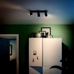 Philips MyLiving Kosipo Takspot 3, Matt Svart -Lightup Butikk Philips myLiving Kosipo takspot 3 matt Svart Taklamper Philips 915005532101 3