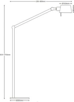 Pionex Gulvlampe - Svart/Gullfarget -Lightup Butikk Pionex gulvlampe SvartGullfarget Gulvlamper NorDesign 378543105 2