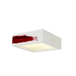 Plastra Firkantet Taklampe 25x25 Cm E27 -Lightup Butikk Plastra firkantet taklampe 25x25 cm E27 Taklamper Slv slv 148002 4