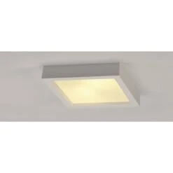 Plastra Firkantet Taklampe 25x25 Cm E27 -Lightup Butikk Plastra firkantet taklampe 25x25 cm E27 Taklamper Slv slv 148002 5