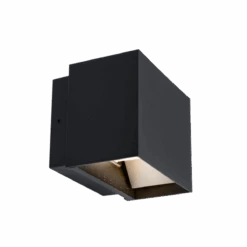 Plaza Vegglampe Utendørs Opp/ned 10W IP65 3000 Kelvin - Svart