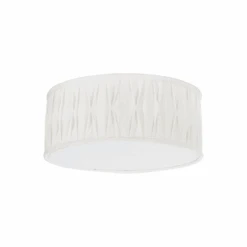 Plissè Taklampe 45 - Hvit