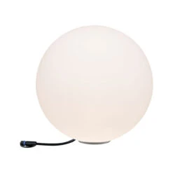 Paulmann Plug & Shine Globe 50 Cm 6,5W 3000 Kelvin IP67 - Med Jordspyd -Lightup Butikk Plug Shine Globe 50 cm 65W 3000 Kelvin IP67 Med jordspyd Utebelysning Hagebelysning Paulmann Pl 94179 3