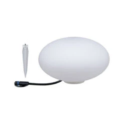 Paulmann Plug & Shine Stone 28 Cm 2,8 W 3000 Kelvin IP67 - Med Jordspyd -Lightup Butikk Plug Shine Stone 28 cm 28 W 3000 Kelvin IP67 Med jordspyd Utebelysning Hagebelysning Paulmann Pl 94175 2