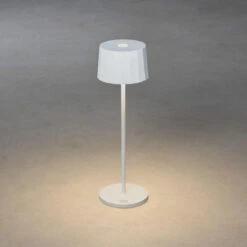 Konstsmide Positano Bordlampe Oppladbar Utendørs IP54 - Hvit -Lightup Butikk Positano bordlampe oppladbar utendors IP54 Hvit Utebelysning Hagebelysning Konstsmide 7813 250 3