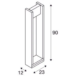 Quad Pullert 90 Cm IP65 3000 Kelvin 18W -Lightup Butikk Quad pullert 90 cm IP65 3000 Kelvin 18W Utebelysning pullert Slv slv 1003001 7