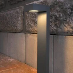 Quadrasyl Pullert 75 Cm IP44 -Lightup Butikk Quadrasyl pullert 75 cm IP44 Utebelysning pullert Slv slv 232295 5