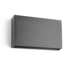 Rapido K2 Vegglampe Utendørs Opp/ned IP65 12W LED 3000K Dimbar - Grafitt Grå